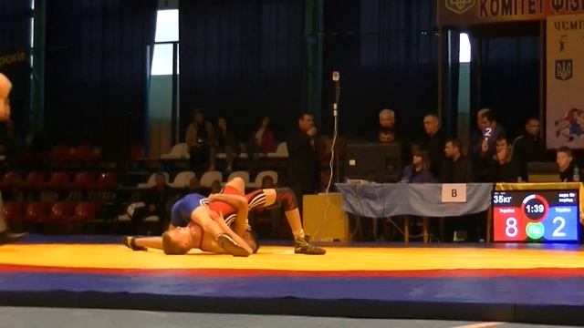 Борцовского клуб ЛЕВ - Чемпионат Украины среди юношей и девушек 2002 - 2003 г.р., (ІV ранг) ч. 36 смотреть онлайн