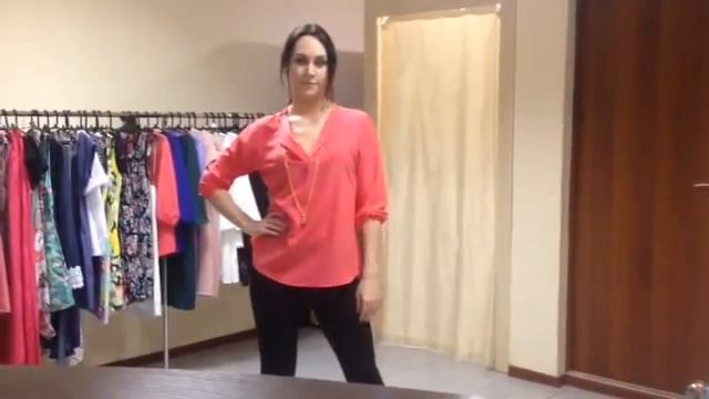 Каралловая блуза Garderob бутик Тольятти смотреть онлайн