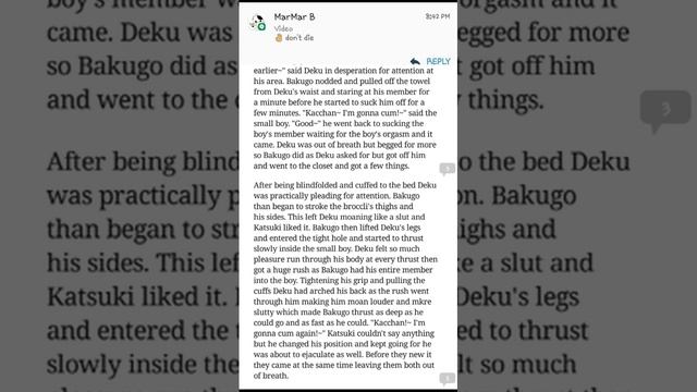 Bakudeku Fanfic |Wattpad| part 3(18++++) смотреть онлайн