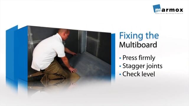 Marmox Multiboard On Floor Using Tile Adhesive смотреть онлайн