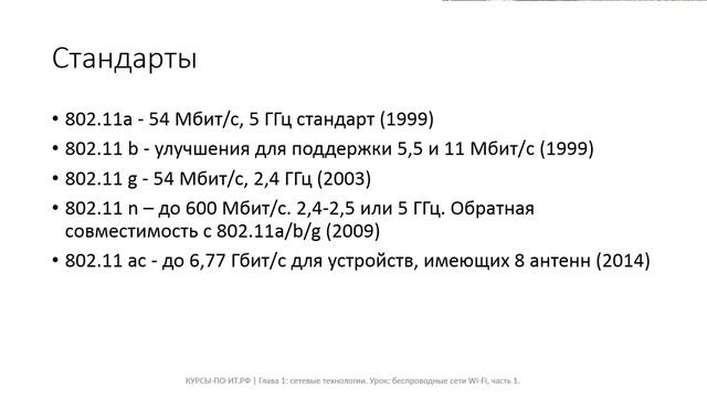 ✅ Глава 1. 28 Беспроводные сети Wi Fi, часть 1 [-f0byT8xyD8] смотреть онлайн