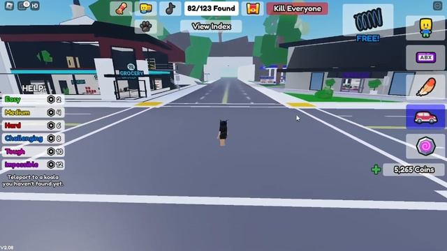 How to find the Hot Pink Koala - Roblox - Find the Koalas! смотреть онлайн