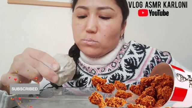 MUKBANG. ASMR. KFC.// Wet crunch. part 2 смотреть онлайн