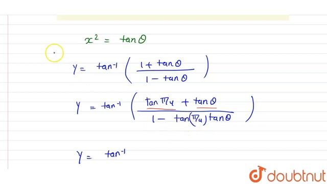 If `y = tan^(-1) ((1 + x^(2))/(1 - x^(2))) " then " (dy)/(dx) =` ? смотреть онлайн