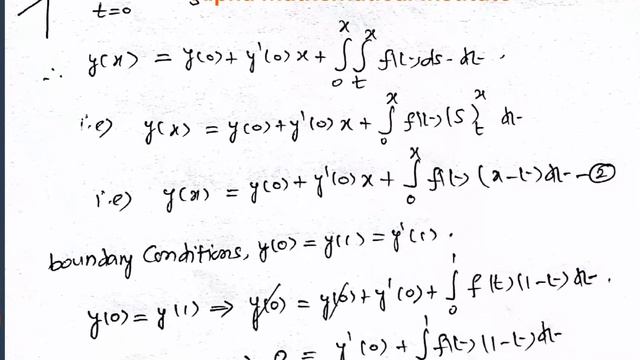 conversion of differential equations into integral equations CSIR/NET/JRF/GATE DEC 2017 смотреть онлайн