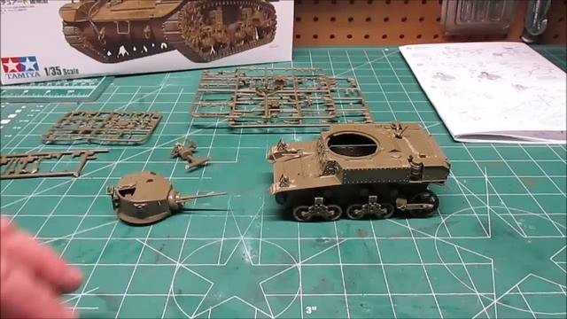Tamiya 1/35 M3 Stuart Late Production Model Kit Build Review 35360