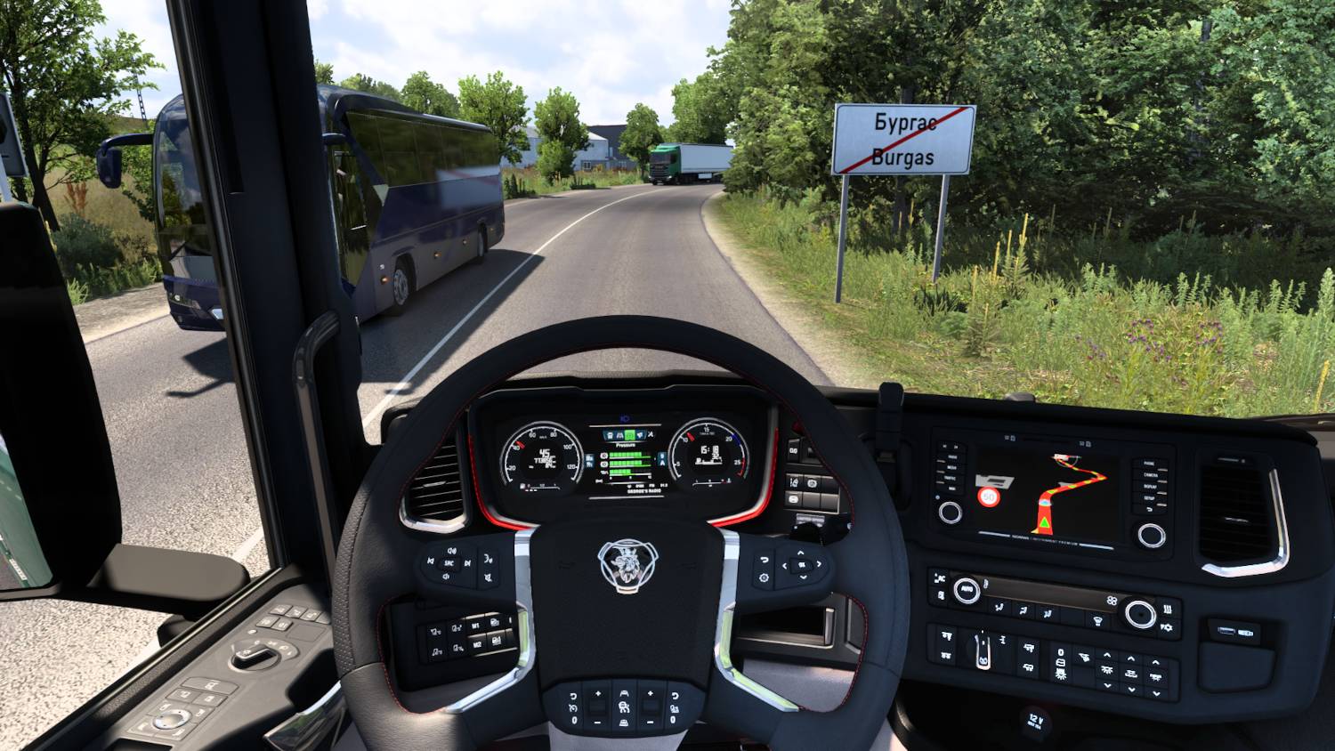 Euro Truck Simulator 2, рейс Варна - Бургас. смотреть онлайн