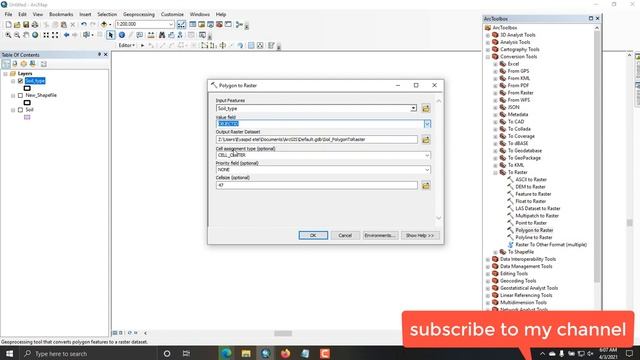 convert from vector to raster in ArcMap смотреть онлайн