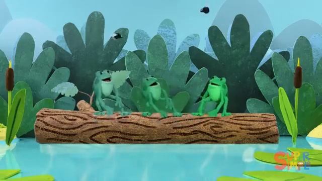 Five Little Speckled Frogs Featuring The Super Simple Puppets   Kids Songs   Sup