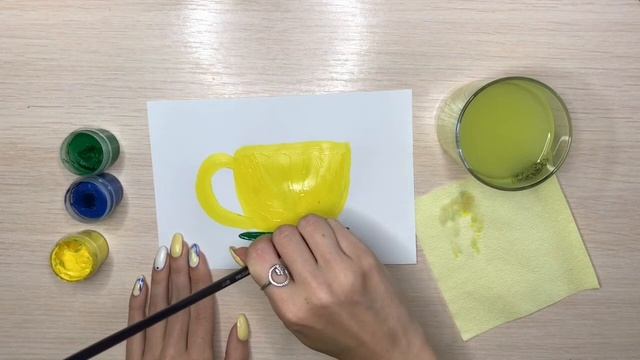 Чашка 3+. Гуашь. смотреть онлайн