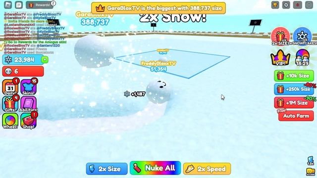 Don't Get EATEN in Roblox Snowball Eating Simulator! смотреть онлайн
