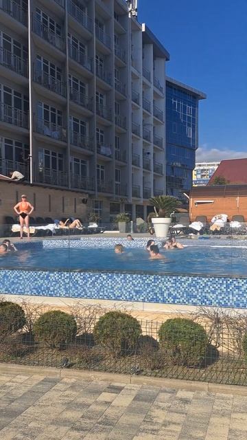 Адлер. Отель "Фламинго". Бассейн. 25 марта. смотреть онлайн