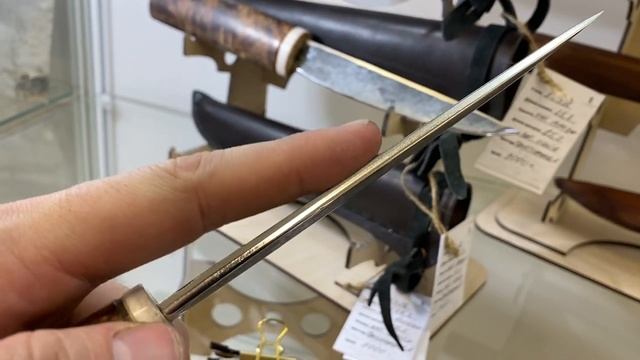 Якутские ножи от мастера Артема Христофорова, сталь 95х18. смотреть онлайн