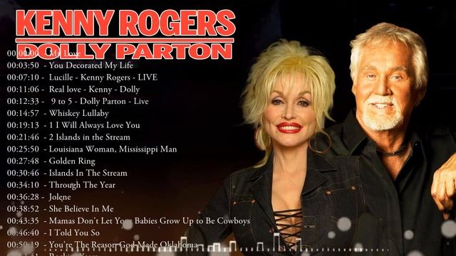 Kenny Rogers And Dolly Parton - Country Duet Songs - Favorite Country Duet Best Songs Ever