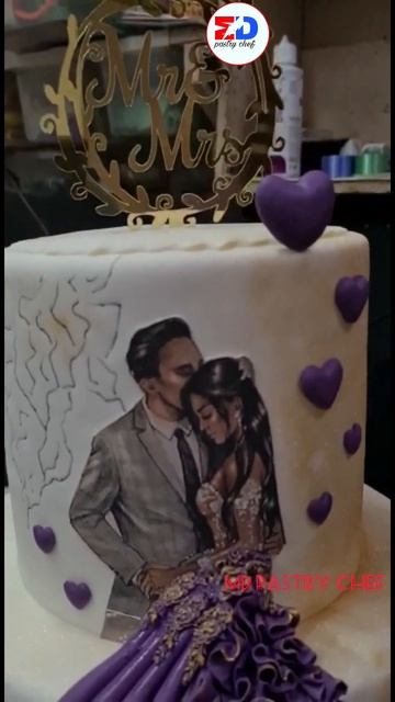 First Wedding Anniversary Cake | With Beautiful Couple | Anniversary Cake Ideas #shorts смотреть онлайн