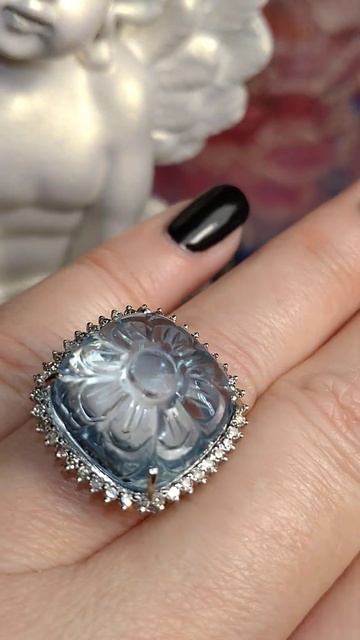 РЕЗНОЙ СКАЙ ТОПАЗ 🌊💙В БРИЛЛИАНТАХ РОДИИ И СЕРЕБРЕ 💙 СКРИНШОТ ВОТСАП+7 928 394 26 55...
