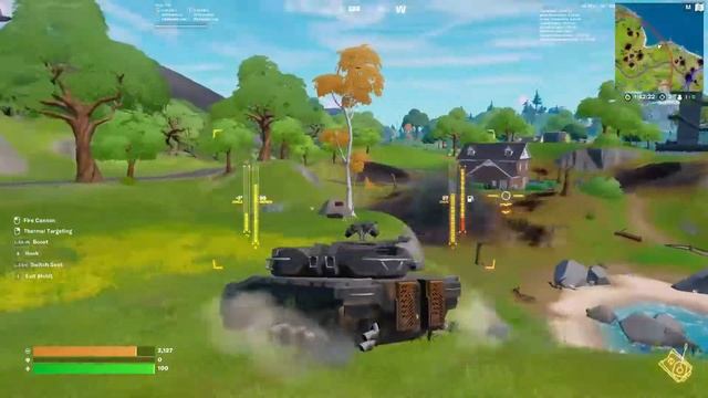 Fortnite New Tank Vehicle Gameplay смотреть онлайн