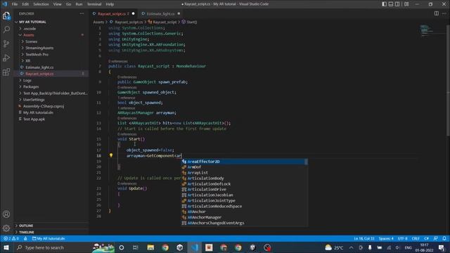 Unity AR Foundation(Part-3) Object Placement Tutorial смотреть онлайн