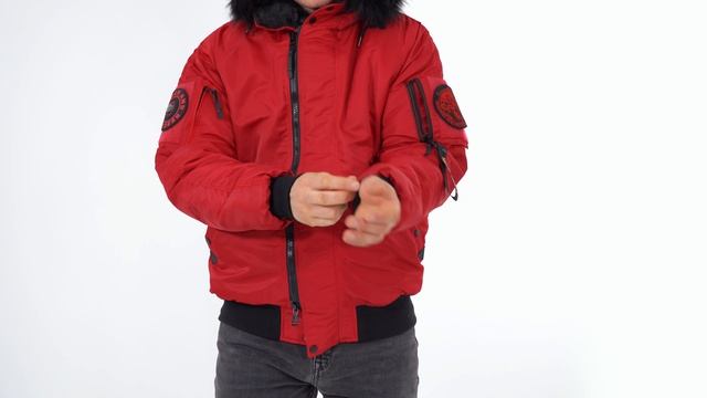 Куртка Nord Denali N2B Compass red/black укороченная смотреть онлайн