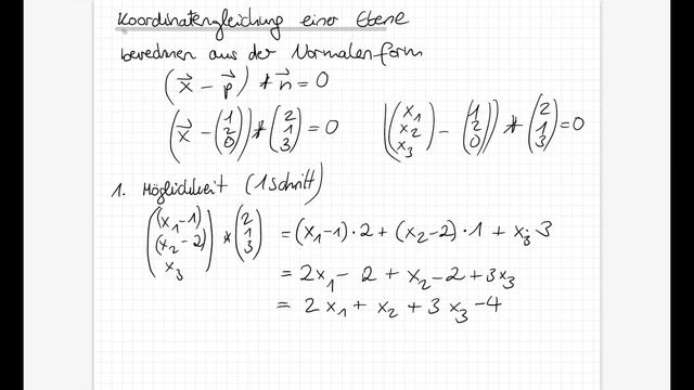 Koordinatengleichung einer Ebene - LK - Klasse Q2/13 смотреть онлайн