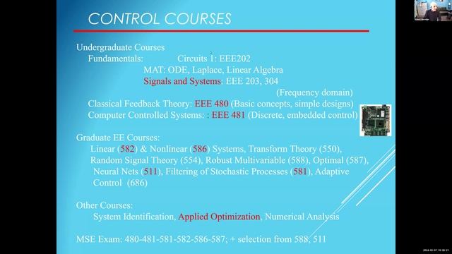 Signal Processing/Communications and Controls Pathways Seminar Spring 2024 смотреть онлайн