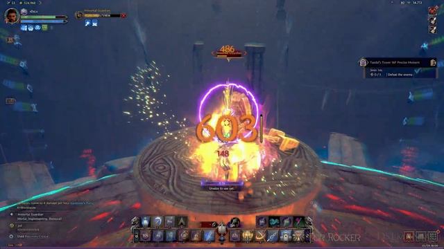 Throne And Liberty - Immortal Guardian - Taedal's Tower 16th Level Boss - Tank POV - 4k 60 Fps - HD