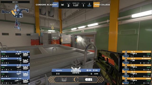 NACE Varsity Plus - Conestoga Condors CS2 Academy Black vs. Penn College of Technology смотреть онлайн