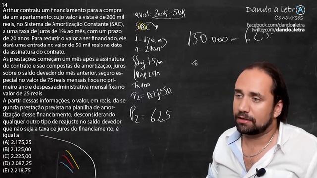 Matemática Financeira - Questão 14 Prova 03 - BB 2015 смотреть онлайн