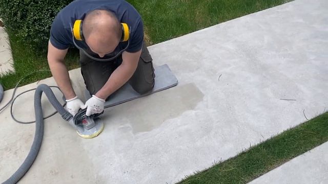 Шлифовка дорожек из бетона