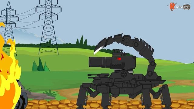 Super Tank Fight VS Royal Tank Fight | "American Dorian against Ice King" Cartoons about tanks смотреть онлайн
