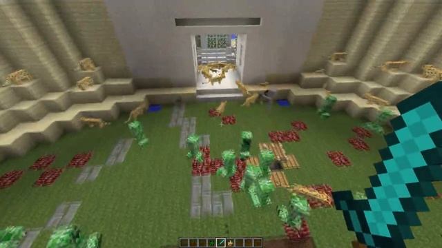 Minecraft Arena Battle Creeper vs. Ocelot смотреть онлайн