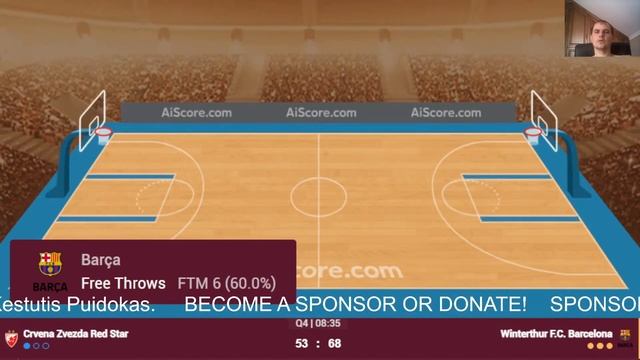 🔴 Live: Crvena zvezda vs Barcelona | EuroLeague 2023-2024 | Live Play by Play Scoreboard смотреть онлайн