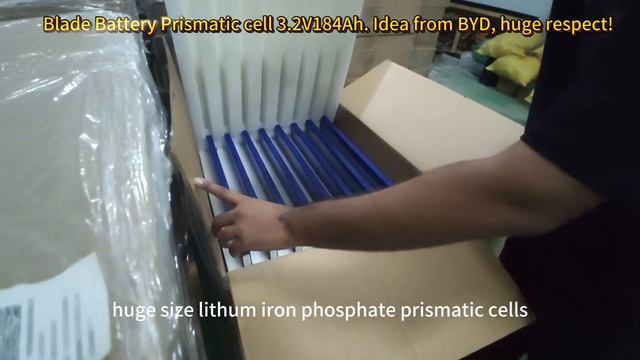 3.2V 184Ah Blade Battery LiFePO4 Prismatic battery cells on Sale. Idea from BYD, huge respect! смотреть онлайн