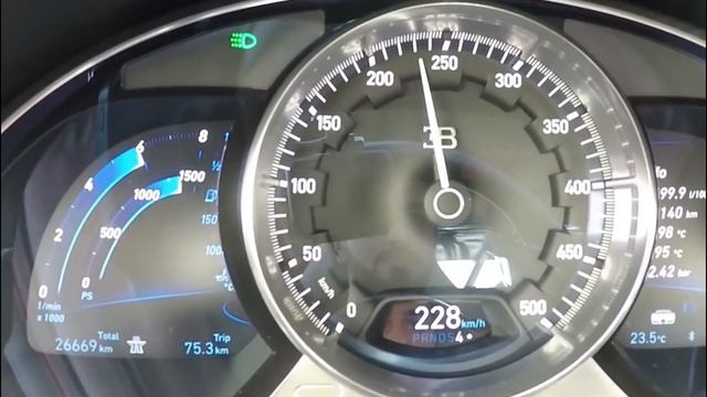 2018 Bugatti Chiron 1500 HP Acceleration 0-300km/h смотреть онлайн