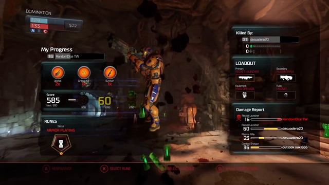 DOOM 2016 Xbox one X 4K multiplayer match смотреть онлайн