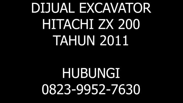 DIJUAL EXCAVATOR HITACHI ZX 200 | FOR SALE USED EXCAVATOR HITACHI ZX 200 смотреть онлайн