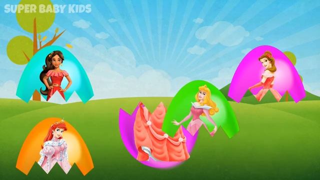 Wrong Heads Egg Princess Aurora Belle Elena Ariel Disney Princess Barbie Finger Family Song смотреть онлайн