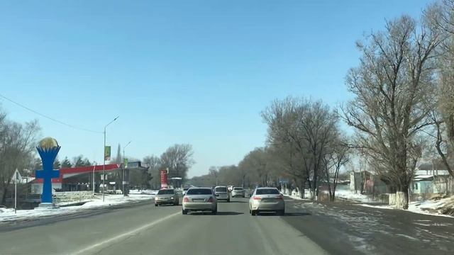 Kazakhstan. The roads. Казахстан. Поселок Байтерек смотреть онлайн