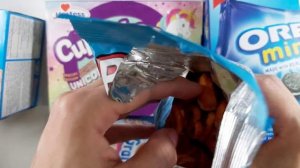 New! lots of candies snacks opening, Pringles,twix,oreo,Goldfish,pop tarts, candy asmr 海外お菓子