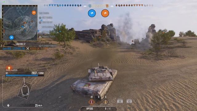 World Of Tanks CONSOLE  PS5 M1 ABRAMS GAMEPLAY
