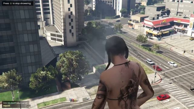 GTAO: Taking a steamy shower with a great view xD смотреть онлайн