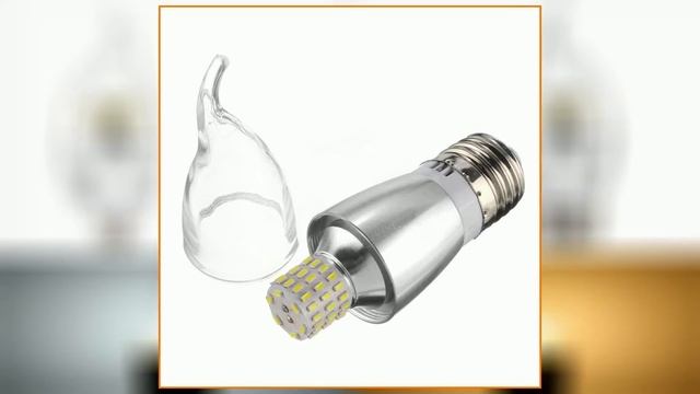 Dimmable E27 E14 E12 7W 60 SMD 3014 LED Pure White Warm White Sliver Candle Light Lamp Bulb AC110V.