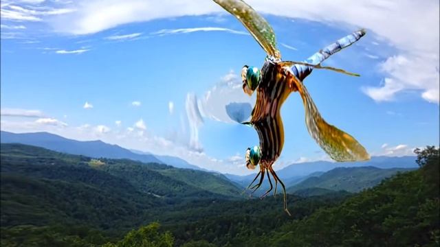 Dragonfly Floats Over Asheville Mountains смотреть онлайн