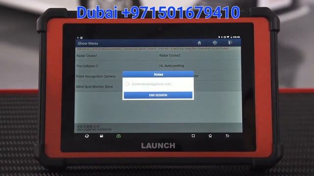 ADAS calibration Launch X431 series scanner diagnostic tool Duba UAE radar sensor برمجة رادار تويوت смотреть онлайн