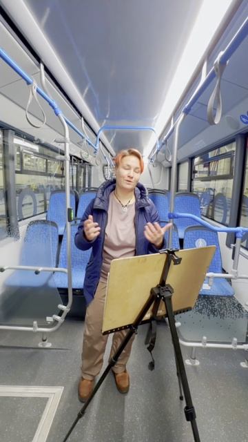 Дарья Теплова — участник проекта «Искусство в метро» смотреть онлайн