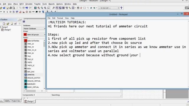 How to use Ammeter in Multisim Simulation смотреть онлайн