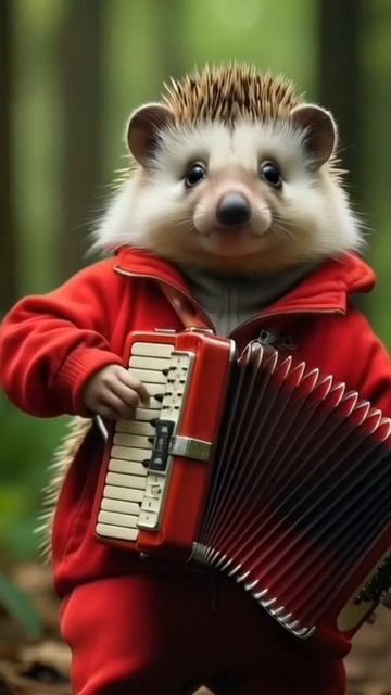 Ёжик играет на гармошке Agua I'm a Barbie girl cover #cover #music смотреть онлайн