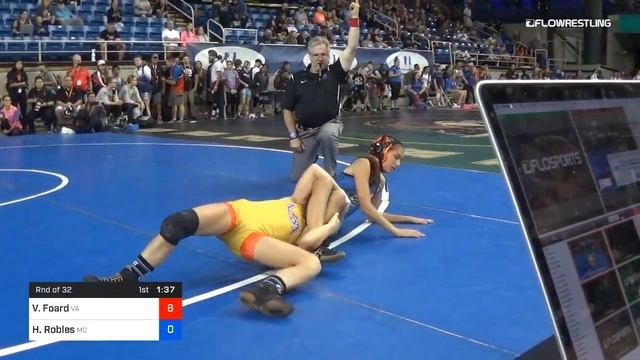 94 Lbs Rnd Of 32 Virginia Foard Virginia Vs Haley Robles Missouri смотреть онлайн