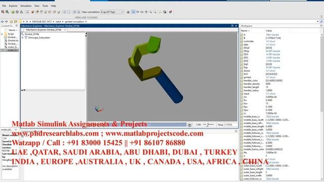 GIMBAL MECHANISM IN MATLAB SIMULINK GIMBAL |Simulink model for GIMBAL | Gimbal matlab simulink mode смотреть онлайн