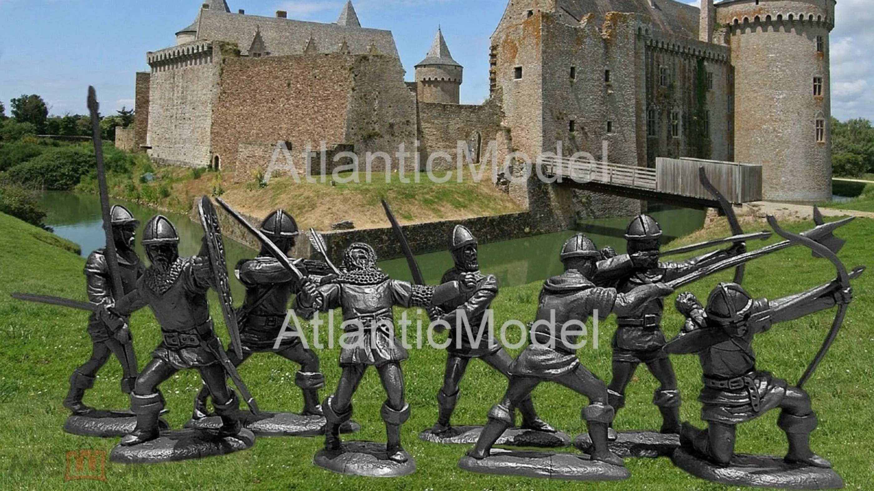 солдатики Barzso LOD Рыцари Ноттингема - Норманны набор 8 фигур 8 поз смотреть онлайн